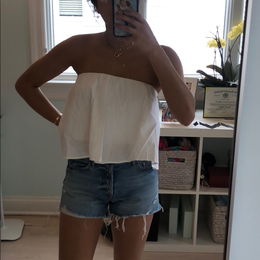 Babaton strapless blouse